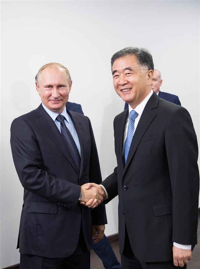 RUSSIA-VLADIVOSTOK-PUTIN-CHINA-WANG YANG-MEETING