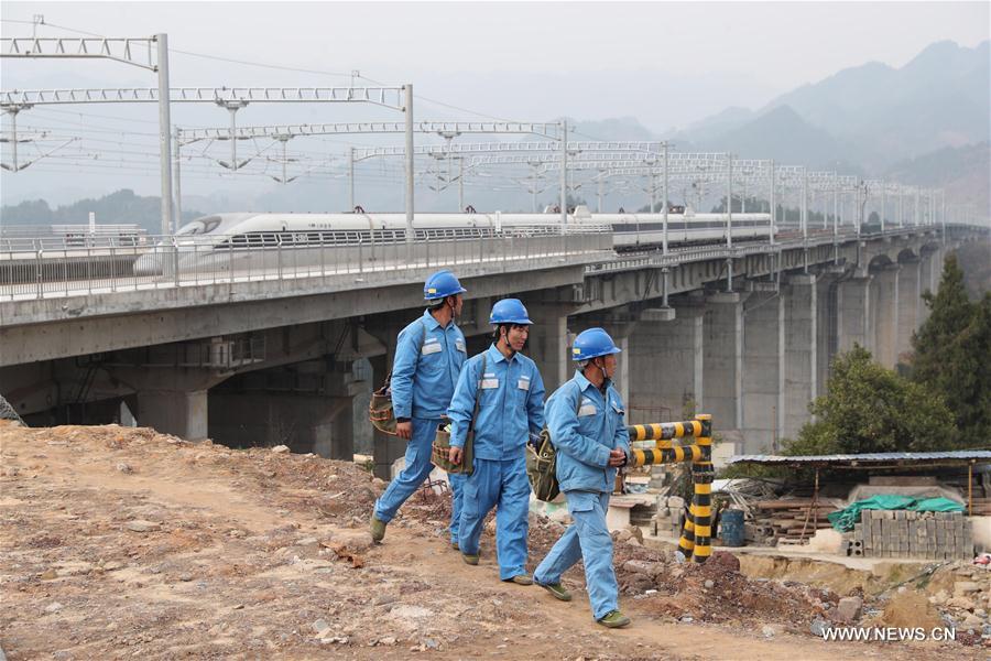 CHINA-CHONGQING-GUIYANG RAILWAY-TRIAL RUN (CN)