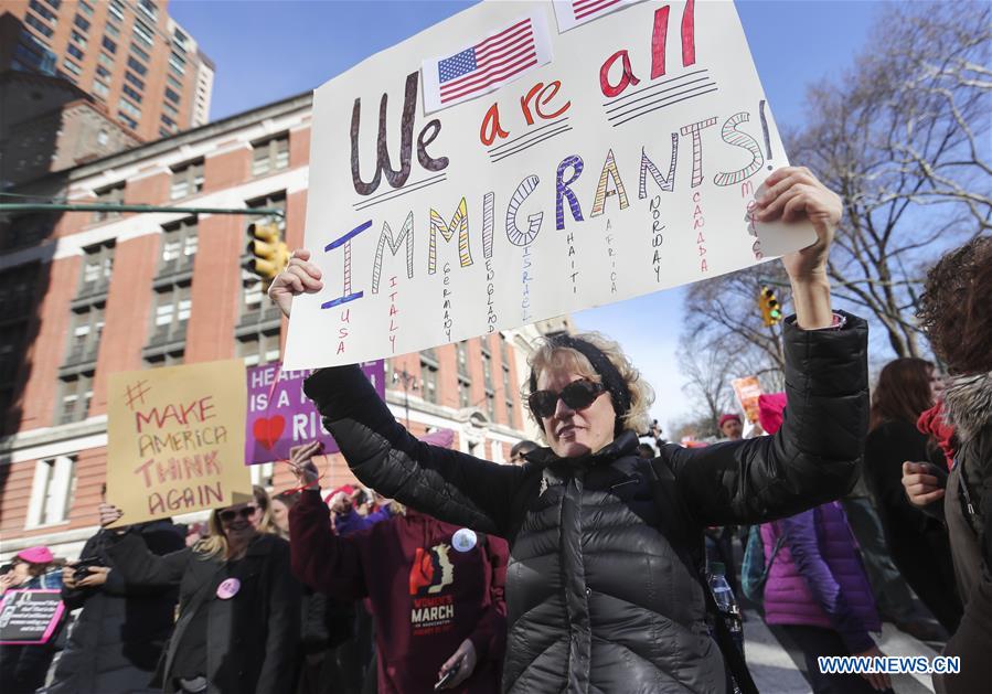 U.S.-NEW YORK-WOMEN'S MARCH