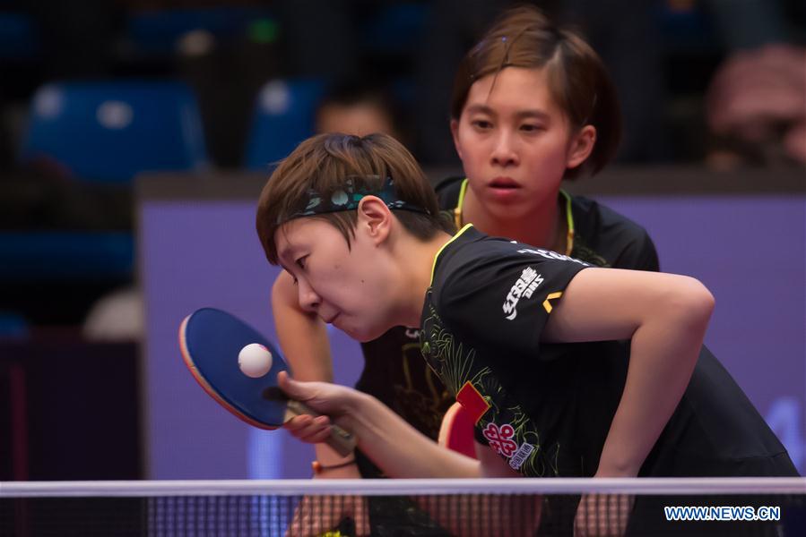 (SP)HUNGARY-BUDAPEST-ITTF WORLD TOUR-HUNGARIAN OPEN-WOMEN'S DOUBLES