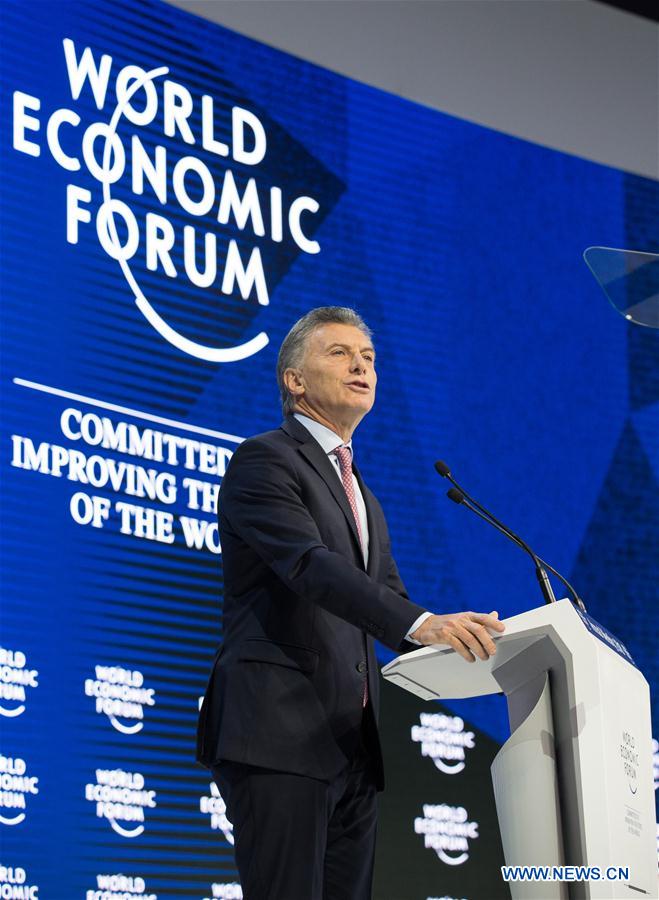 SWITZERLAND-DAVOS-WEF ANNUAL MEETING-ARGENTINA-PRESIDENT