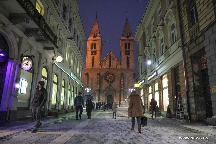 BOSNIA AND HERZEGOVINA-SARAJEVO-SNOW