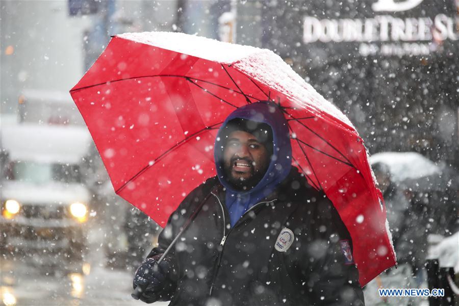 U.S.-NEW YORK-SNOW