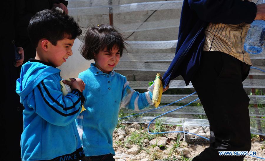 SYRIA-DAMASCUS-CIVILIANS-EASTERN GHOUTA-EVACUATION