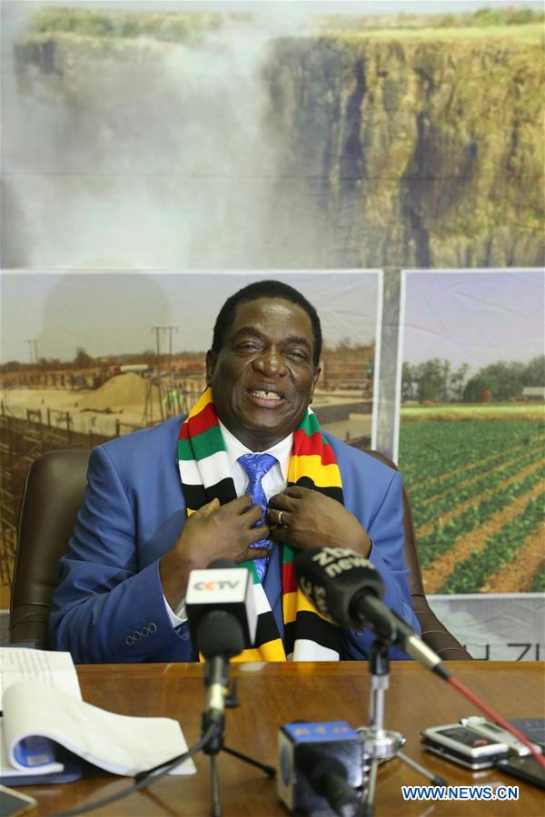 ZIMBABWE-HARARE-MNANGAGWA-INTERVIEW