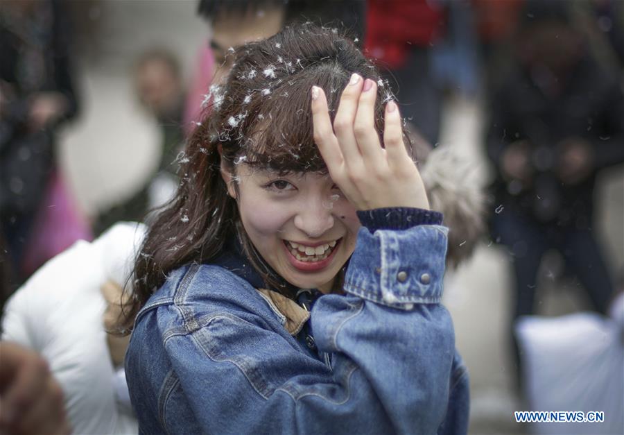 CANADA-VANCOUVER-PILLOW FIGHT