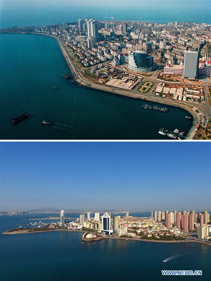 CHINA-QINGDAO-AERIAL VIEW-CONTRAST (CN)