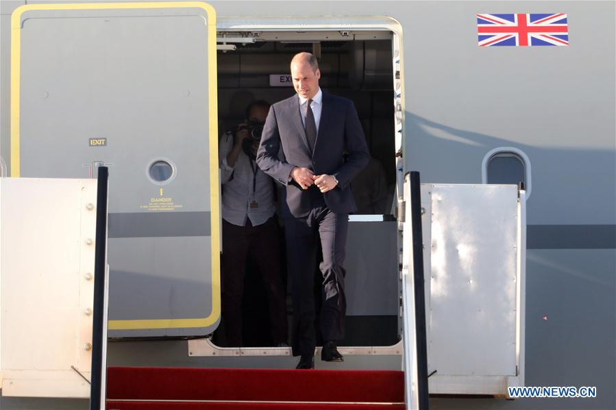 ISRAEL-BEN GURION AIRPORT-UK-PRINCE WILLIAM-VISIT