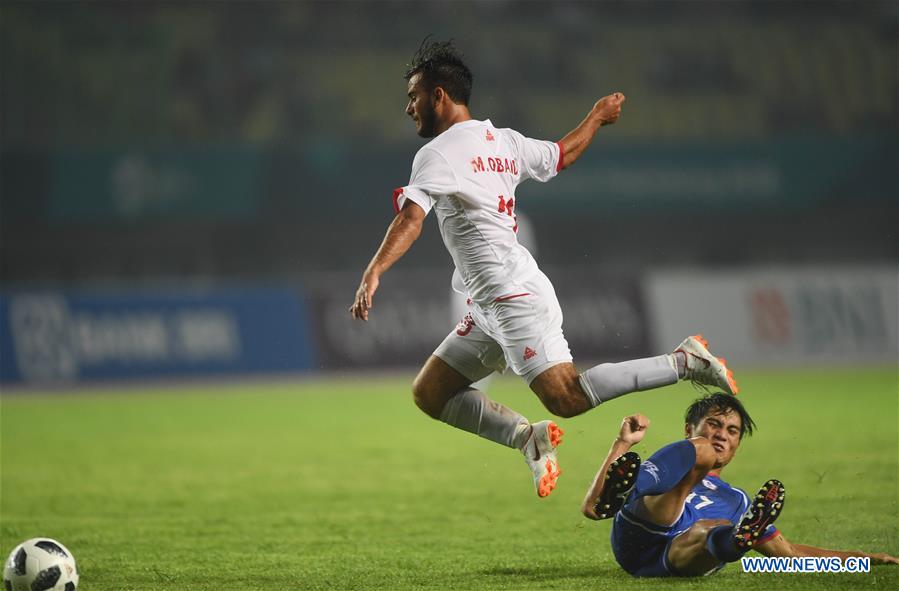 (SP)INDONESIA-BEKASI-ASIAN GAMES-MEN'S FOOTBALL-CHINESE TAIPEI VS PALESTINE