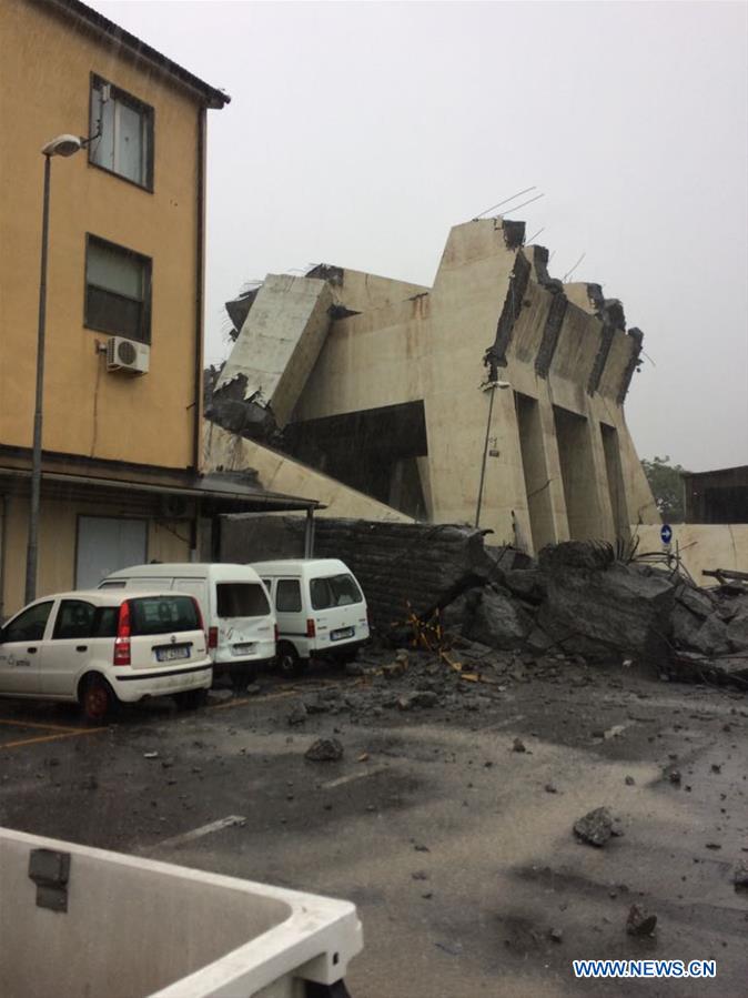 ITALY-GENOA-MOTORWAY BRIDGE-COLLAPSE