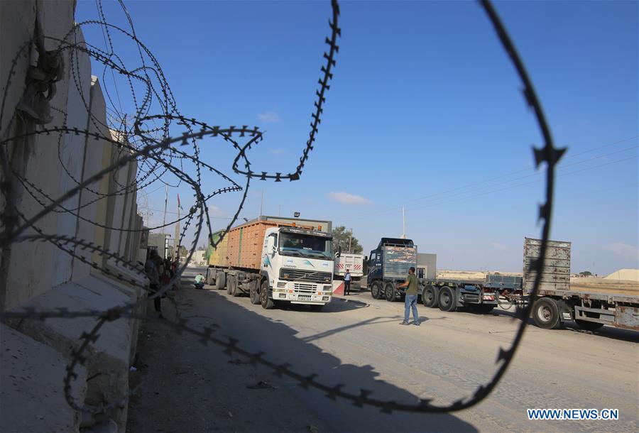 MIDEAST-GAZA-KEREM SHALOM CROSSING