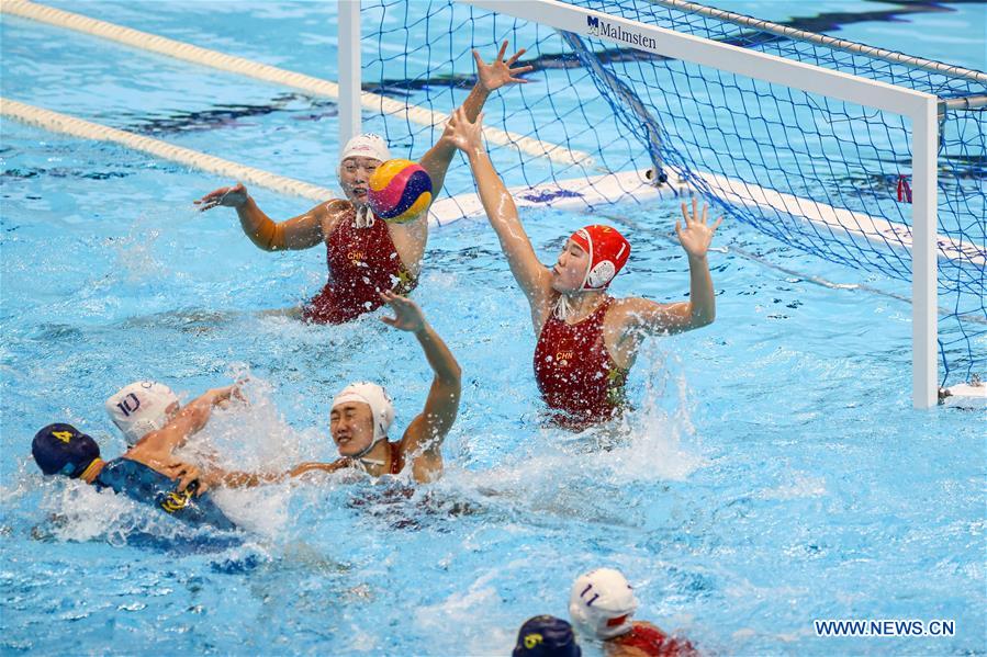 (SP)INDONESIA-JAKARTA-ASIAN GAMES-WATER POLO-CHINA VS KAZAKHSTAN