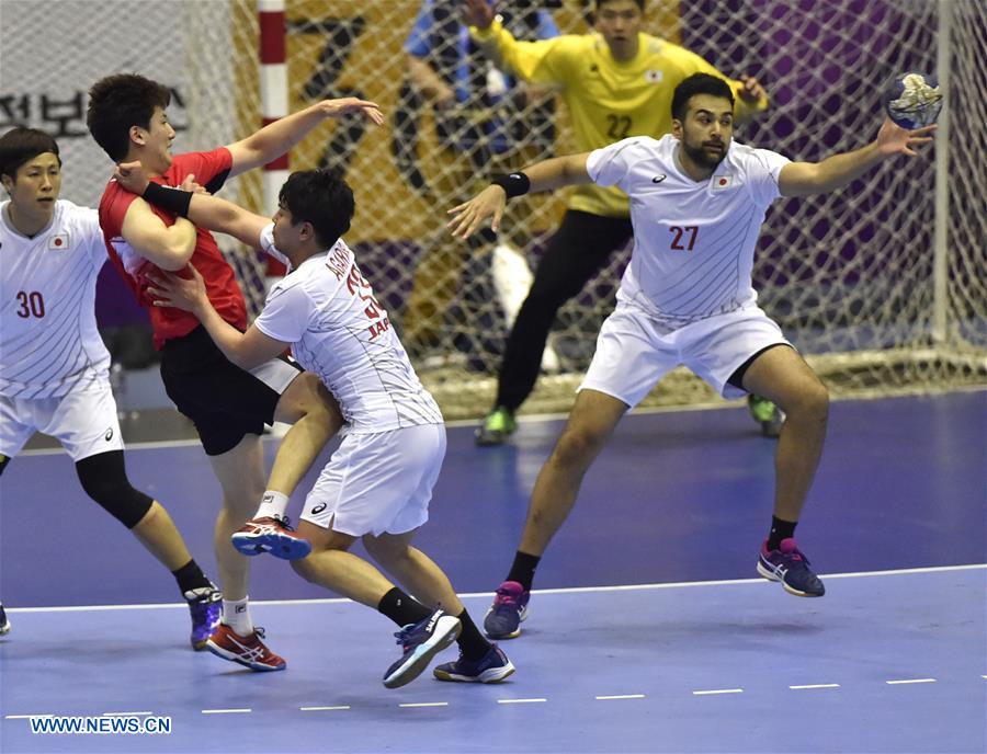 (SP)INDONESIA-JAKARTA-ASIAN GAMES-HANDBALL-JAPAN VS SOUTH KOREA