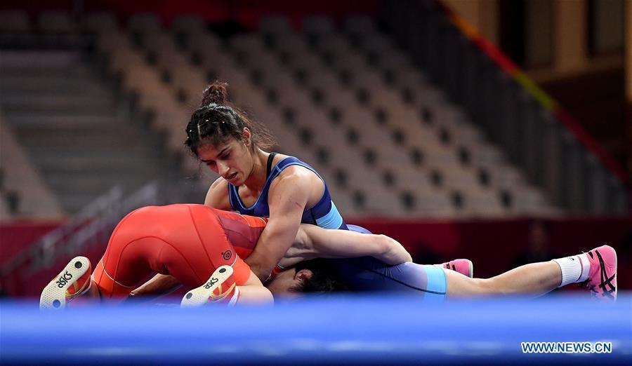 (SP)INDONESIA-JAKARTA-ASIAN GAMES-WRESTLING-WOMEN'S FREESTYLE 50 KG