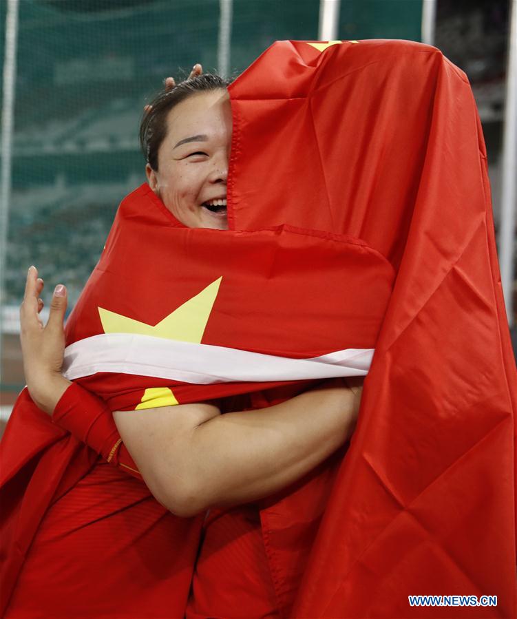 (SP)INDONESIA-JAKARTA-ASIAN GAMES-ATHLETICS-WOMEN'S HAMMER THROW