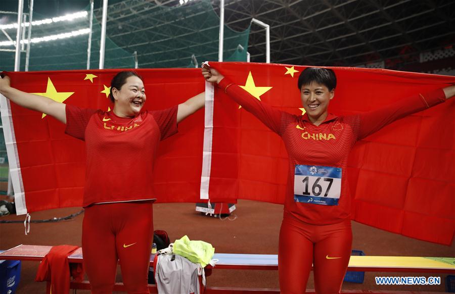 (SP)INDONESIA-JAKARTA-ASIAN GAMES-ATHLETICS-WOMEN'S HAMMER THROW