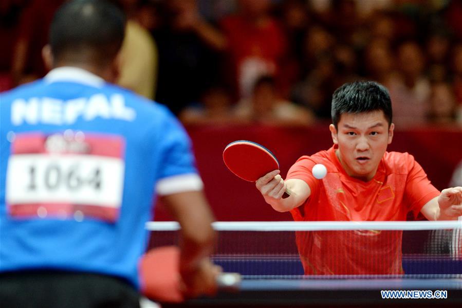 (SP)-INDONESIA-JAKARTA-ASIAN GAMES 2018-TABLE TENNIS-MEN'S TEAM QUALIFICATION