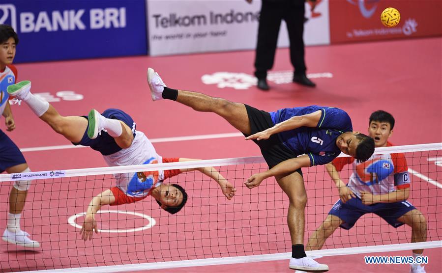 (SP)INDONESIA-PALEMBANG-ASIAN GAMES-SEPAKTAKRAW-MEN'S REGU