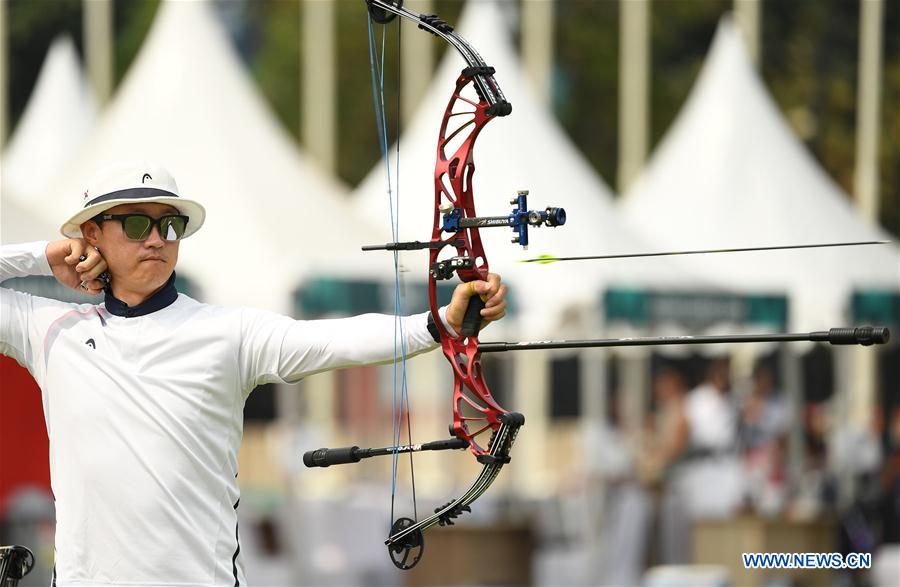 (SP)INDONESIA-JAKARTA-ASIAN GAMES-ARCHERY-COMPOUND MEN'S TEAM