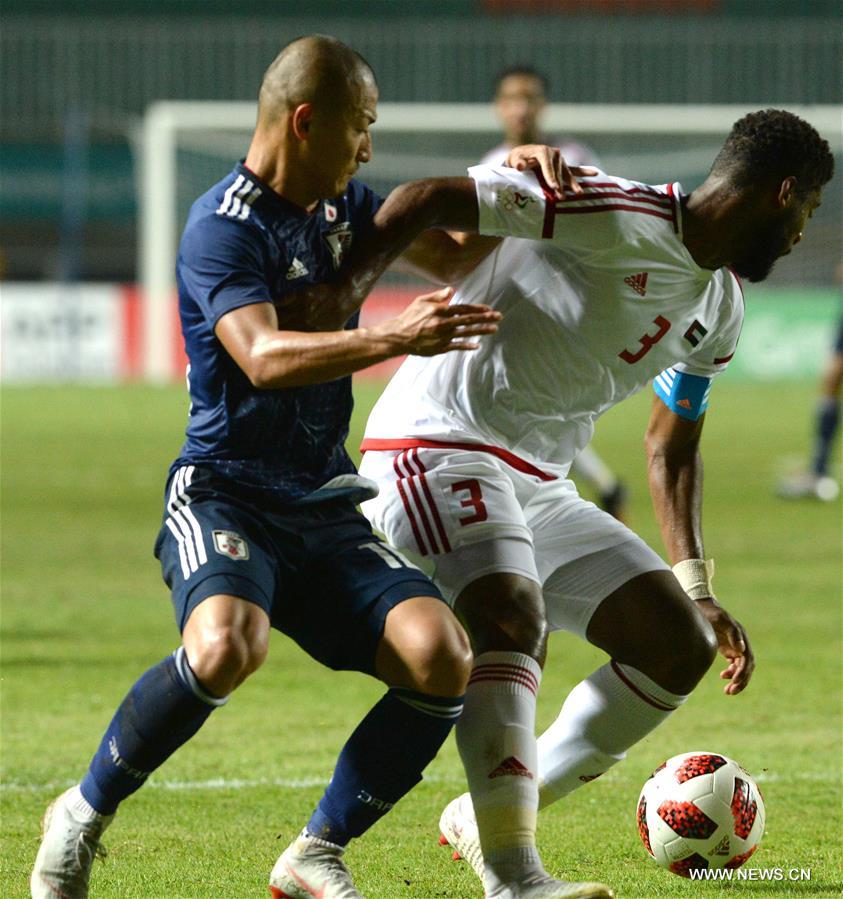 (SP)INDONESIA-BOGOR-ASIAN GAMES-MEN'S FOOTBALL-SEMIFINAL-JAPAN VS UAE