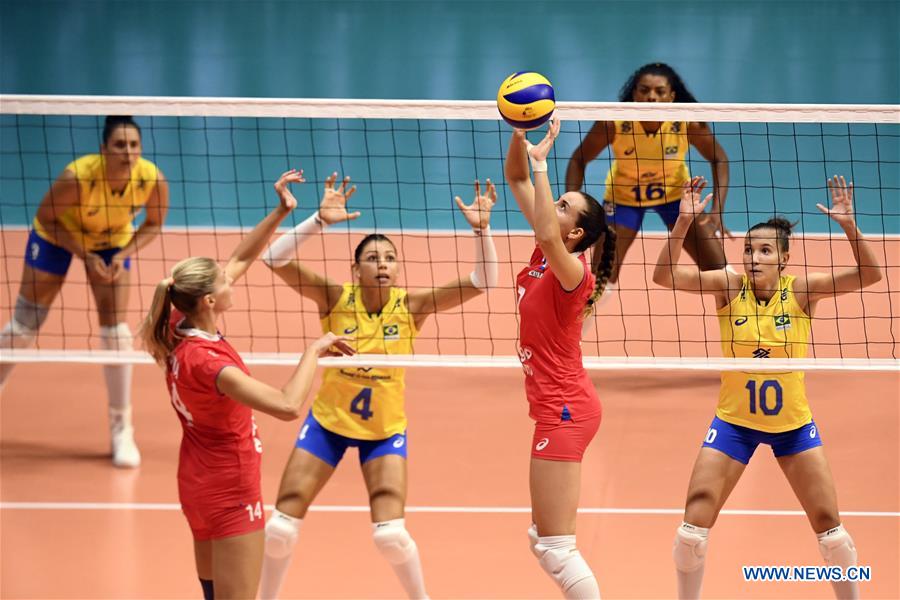 (SP)SWITZERLAND-MONTREUX-VOLLEYBALL-BRAZIL VS RUSSIA