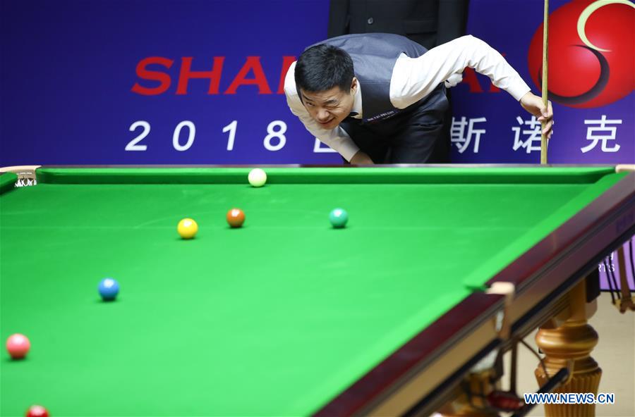 (SP)CHINA-SHANGHAI-SNOOKER-SHANGHAI MASTERS 2018 (CN)