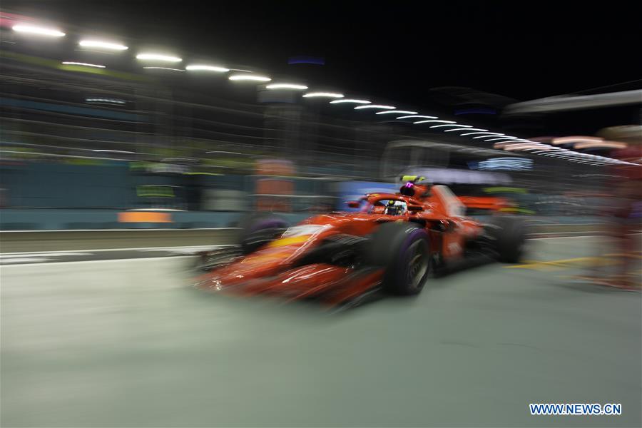 (SP)SINGAPORE-F1-SINGAPORE GRAND PRIX NIGHT RACE-PRACTISE