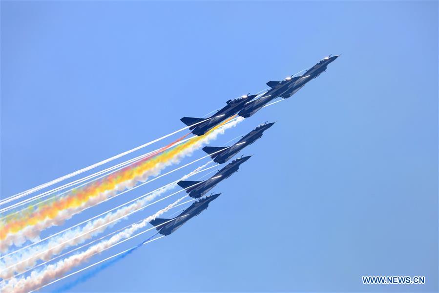 CHINA-GUANGDONG-ZHUHAI-AIRSHOW-BAYI AEROBATIC TEAM-PERFORMANCE(CN)