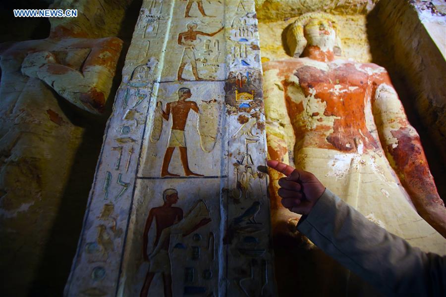 EGYPT-GIZA-PHARAONIC TOMB-DISCOVERY