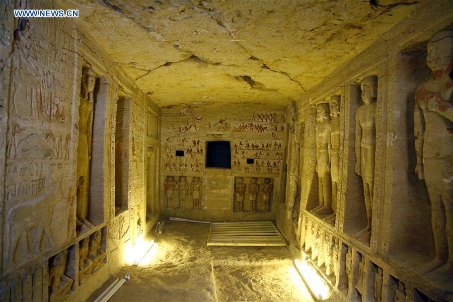 EGYPT-GIZA-PHARAONIC TOMB-DISCOVERY