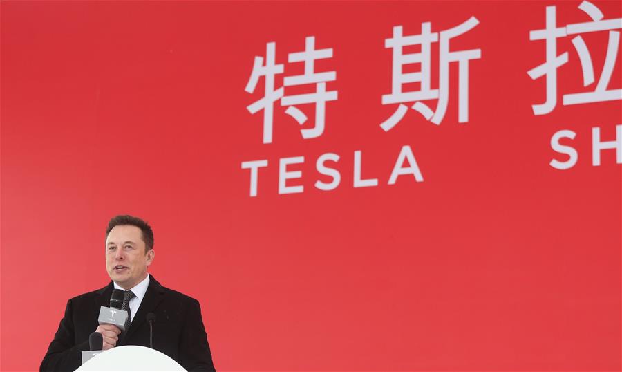 CHINA-SHANGHAI-TESLA-GIGAFACTORY-GROUNDBREAKING CEREMONY (CN)