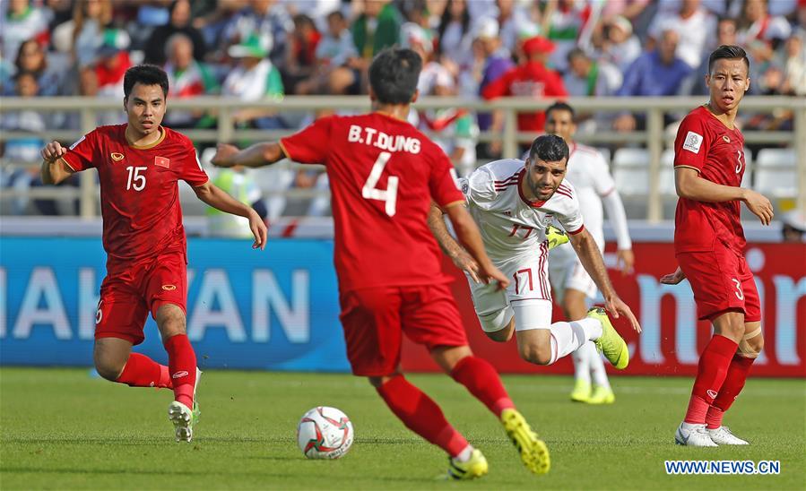 (SP)UAE-ABU DHABI-SOCCER-AFC ASIAN CUP 2019-GROUP D-VIETNAM VS IRAN