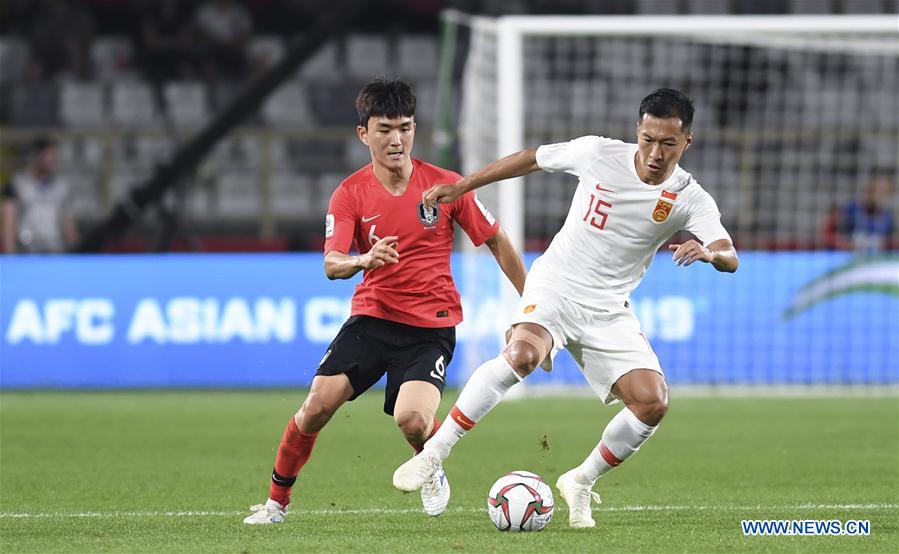 (SP)UAE-ABU DHABI-FOOTBALL-ASIAN CUP-CHN VS KOR