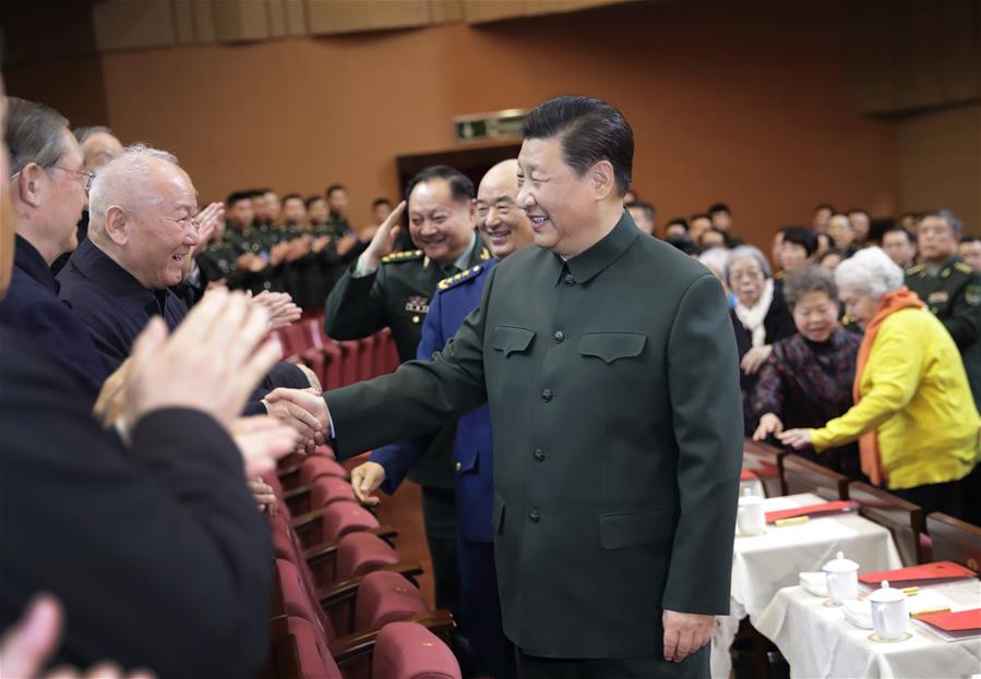 CHINA-BEIJING-XI JINPING-MILITARY VETERANS-SPRING FESTIVAL GREETINGS (CN)