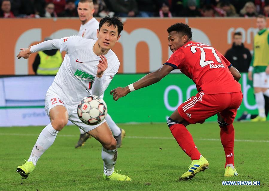 (SP)GERMANY-AUGSBURG-SOCCER-BUNDESLIGA-AUGSBURG VS BAYERN MUNICH