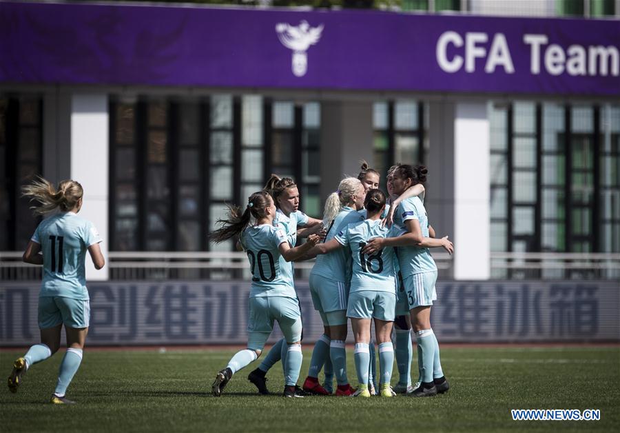 (SP)CHINA-WUHAN-FOOTBALL-INTERNATIONAL WOMEN'S FOOTBALL TOURNAMENT WUHAN 2019-3RD PLACE FINAL-RUSSIA VS CROATIA