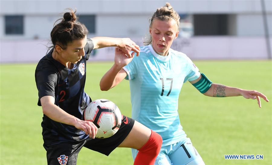 (SP)CHINA-WUHAN-FOOTBALL-INTERNATIONAL WOMEN'S FOOTBALL TOURNAMENT WUHAN 2019-3RD PLACE FINAL-RUSSIA VS CROATIA (CN)