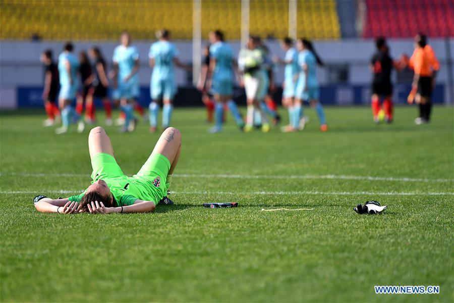 (SP)CHINA-WUHAN-FOOTBALL-INTERNATIONAL WOMEN'S FOOTBALL TOURNAMENT WUHAN 2019-3RD PLACE FINAL-RUSSIA VS CROATIA (CN)