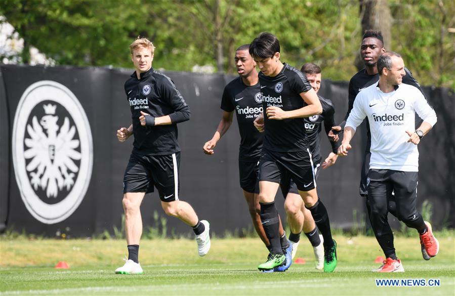 (SP)GERMANY-FRANKFURT-SOCCER-EUROPA LEAGUE-FRANKFURT VS CHELSEA-TRAINING SESSION