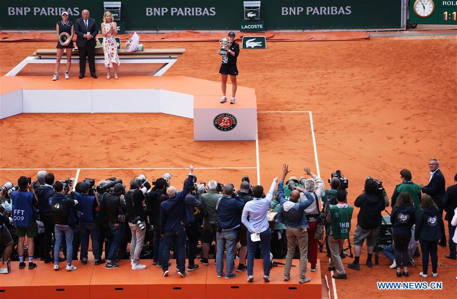 (SP)FRANCE-PARIS-TENNIS-ROLAND GARROS-WOMEN'S SINGLES FINAL