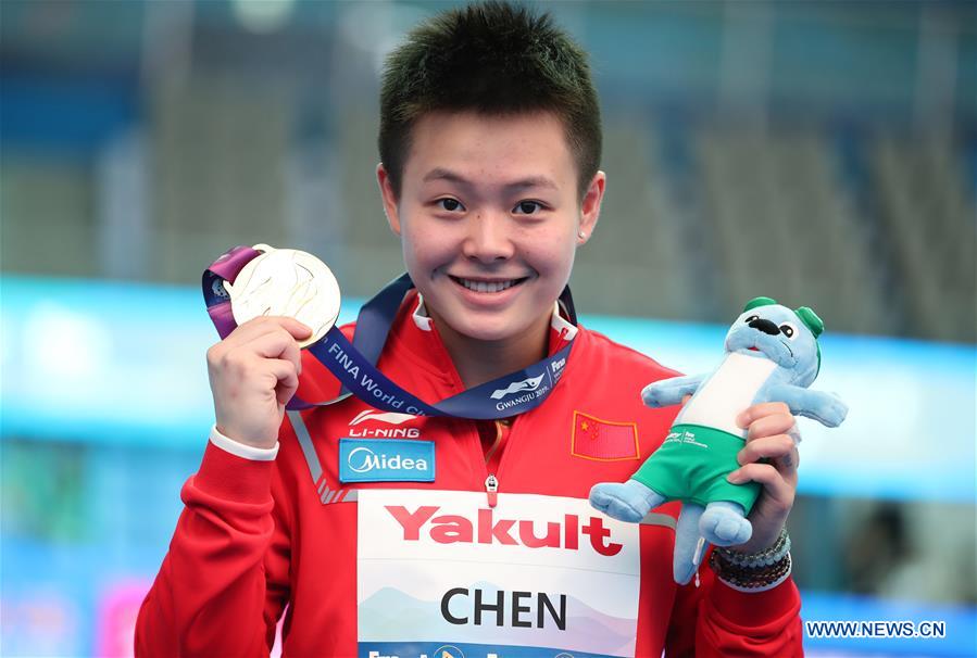 (SP)SOUTH KOREA-GWANGJU-FINA WORLD CHAMPIONSHIPS-DIVING-WOMEN'S 1M SPRINGBOARD