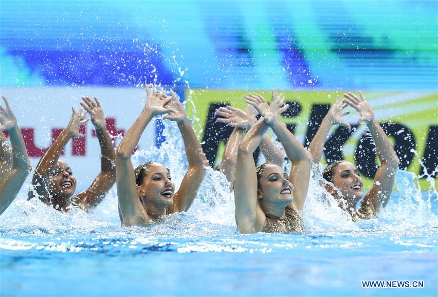 (SP)SOUTH KOREA-GWANGJU-FINA WORLD CHAMPIONSHIPS-ARTISTIC SWIMMING-TEAM TECHNICAL PRELIMINARY