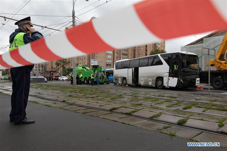 RUSSIA-MOSCOW-BUS ACCIDENT