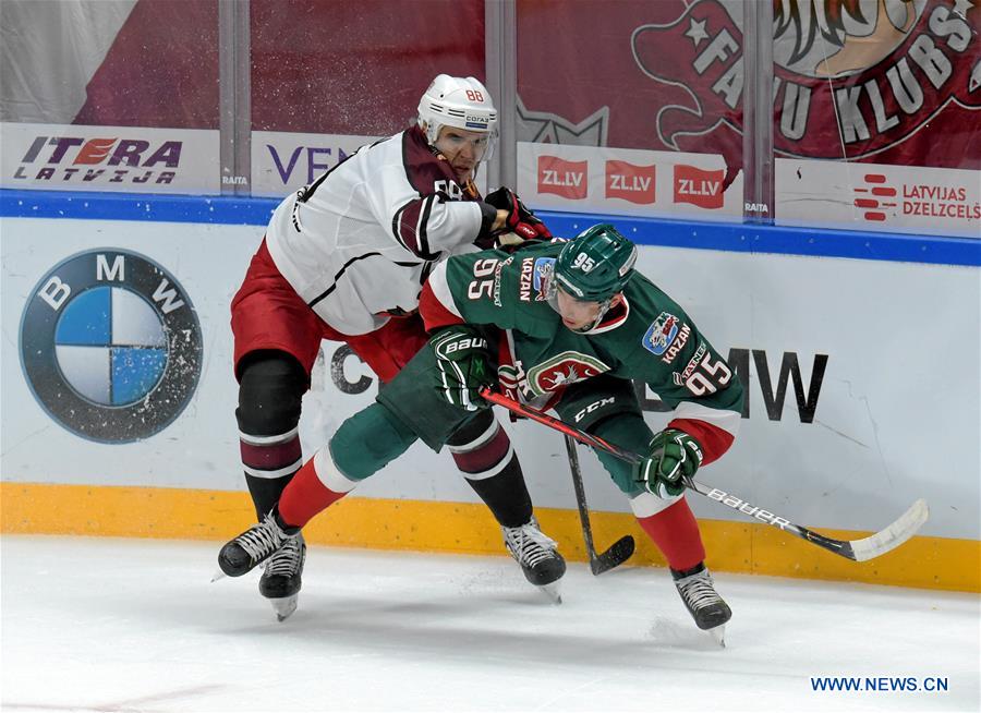 (SP)LATVIA-RIGA-HOCKEY-RAILWAYS CUP-AK BARS VS AVTOMOBILIST 