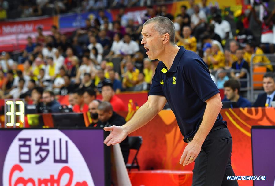 (SP)CHINA-DONGGUAN-BASKETBALL-FIBA WORLD CUP-GROUP H-AUSTRALIA VS SENEGAL (CN)