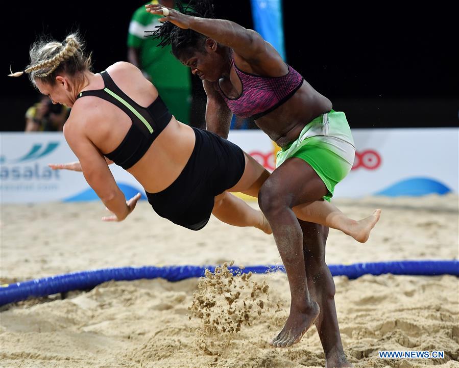 (SP)QATAR-DOHA-WORLD BEACH GAMES-WOMEN'S BEACH WRESTLING