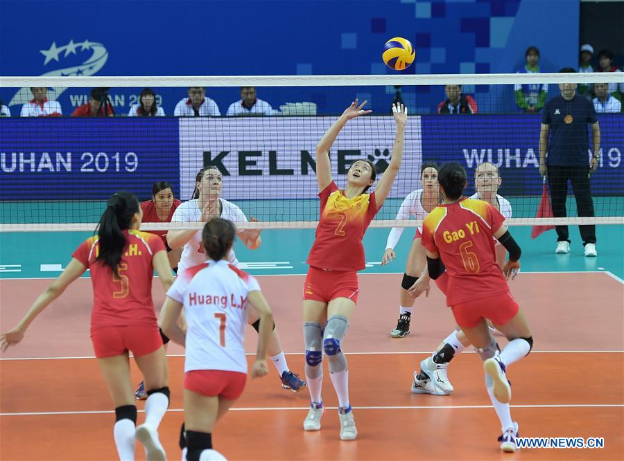 (SP)CHINA-WUHAN-7TH MILITARY WORLD GAMES-VOLLEYBALL