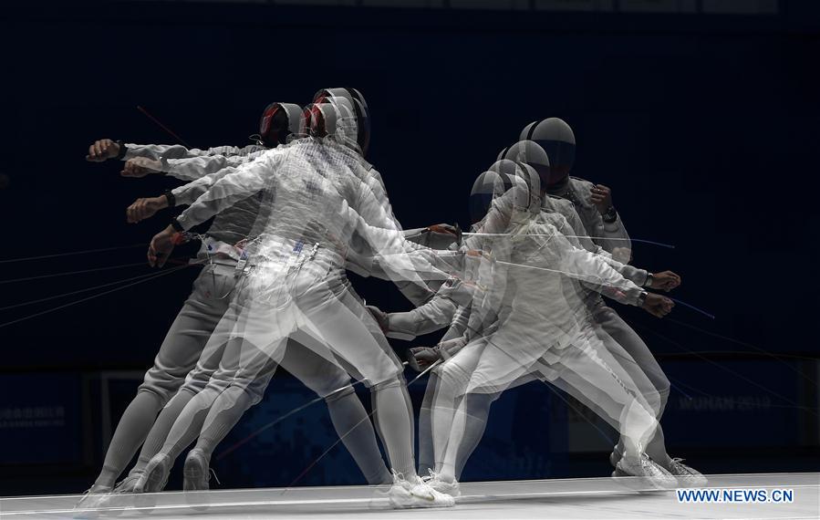 (SP)CHINA-WUHAN-7TH MILITARY WORLD GAMES-FENCING