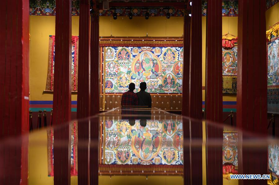 CHINA-TIBET-LHASA-THANGKA-EXHIBITION (CN)