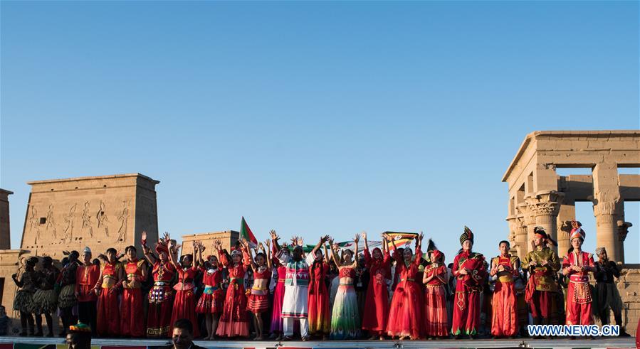 EGYPT-ASWAN-AFRO-CHINESE FOLKLORE FESTIVAL